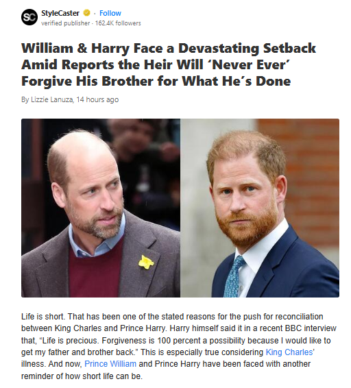 William & Harry Rift Deepens After Tragedy 💔