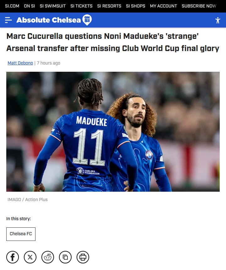 Cucu Calls Out Madueke’s Arsenal Move Timing