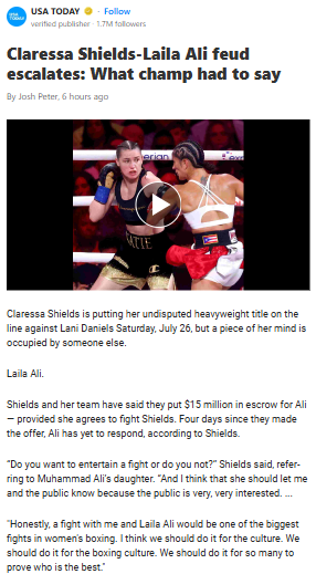 Will Laila Ali Finally Step Up vs T-Rex?