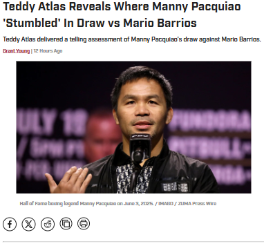Did Pac Man Deserve the Draw vs Barrios?