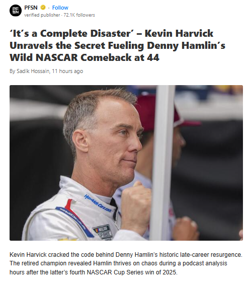 Hamlin Thrives in Chaos—Harvick Explains Why