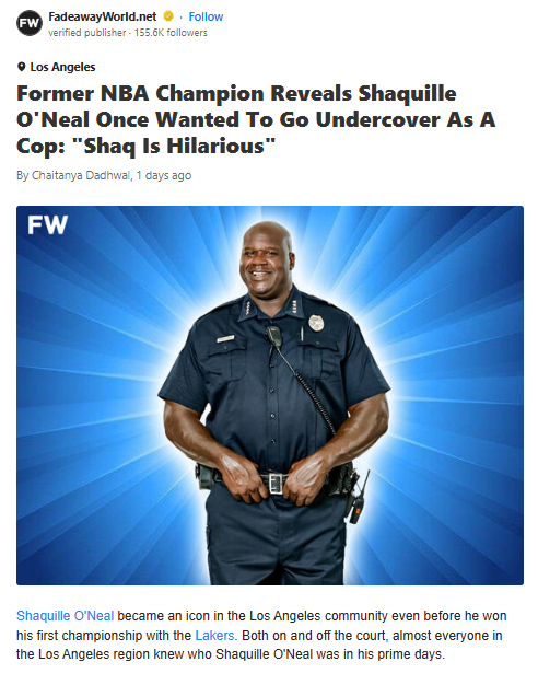 Shaq’s Undercover Cop Dream? 😂