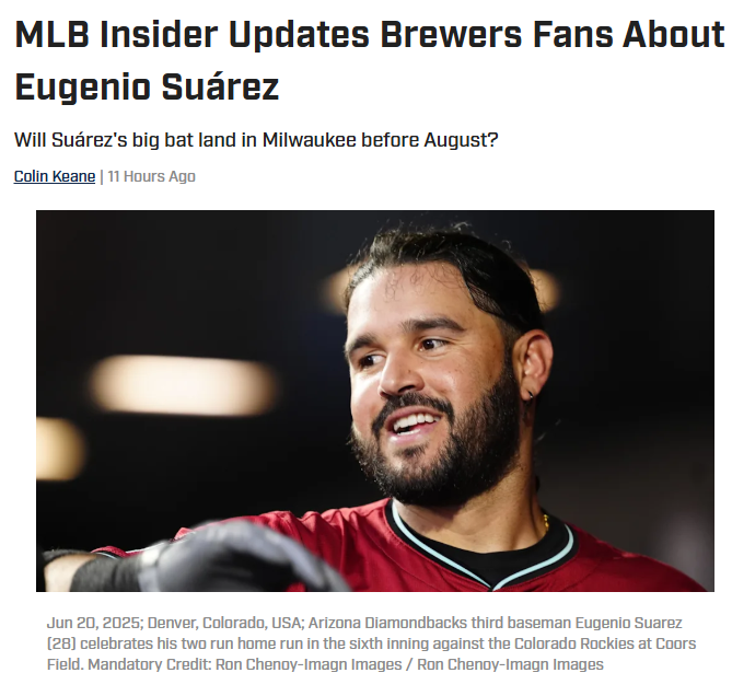 Should the Brew Crew Go All-In on Suárez?