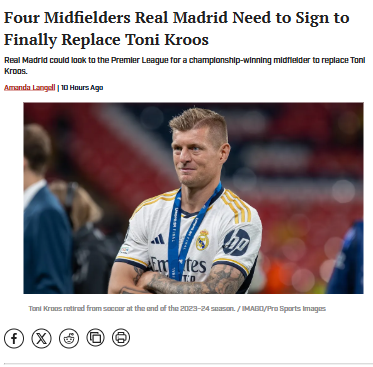 Who Can Fill Kroos’ Boots at Madrid?