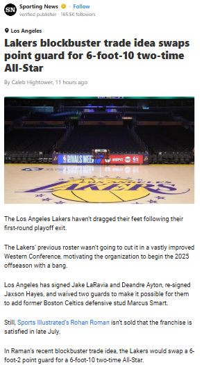 Could Vooch Boost the LakeShow’s Frontcourt?