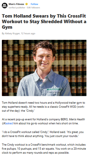 Tom Holland’s Secret No-Gym Workout