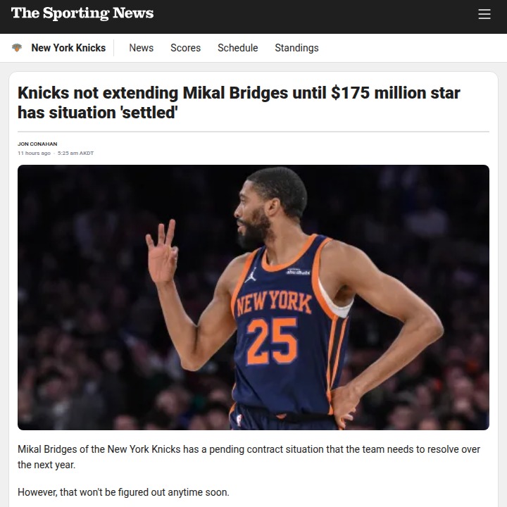 Is the Greek Freak Dream Over for the Knicks?
