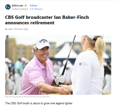 Finchy Bids Farewell to the CBS Booth