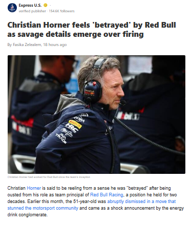 Horner Out: Betrayal or Power Play?