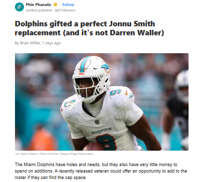 Could Fant Be Fins’ Secret Weapon at TE?