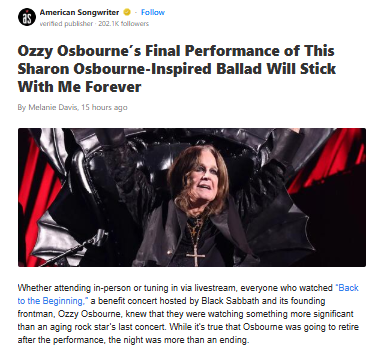 Ozzy’s Last Song for Sharon Broke Me 😭