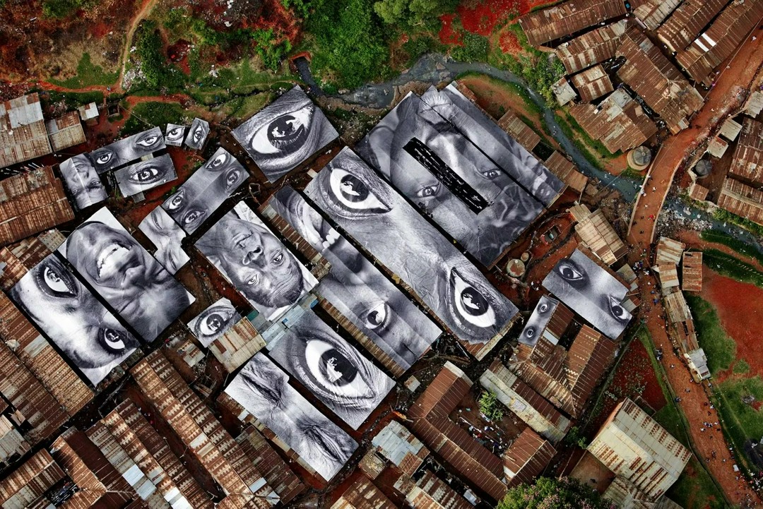 “The rooftops of slums have become the world's largest art gallery.”