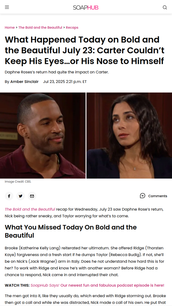 Nick’s Sneaky Move Shakes Up B&B! 👀