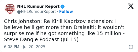 Kaprizov to Out-Earn Draisaitl?!