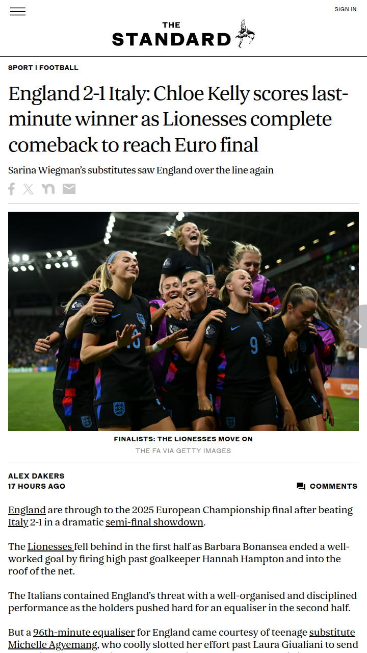 Lionesses’ Last-Minute Miracle vs Italy!