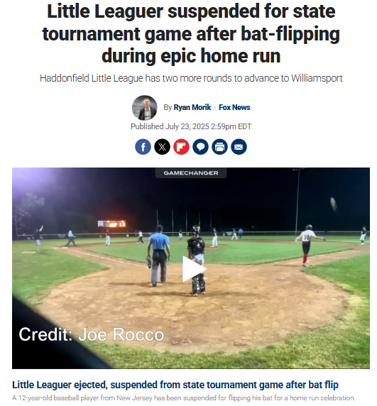 Bat Flip Drama Rocks Haddonfield’s Run