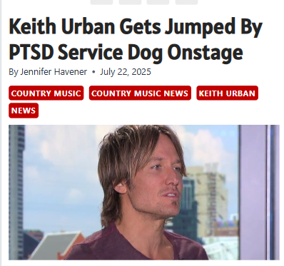 Keith Urban’s Sweet Stage Crasher