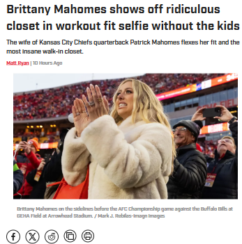 Brittany Mahomes’ Closet Is Next Level