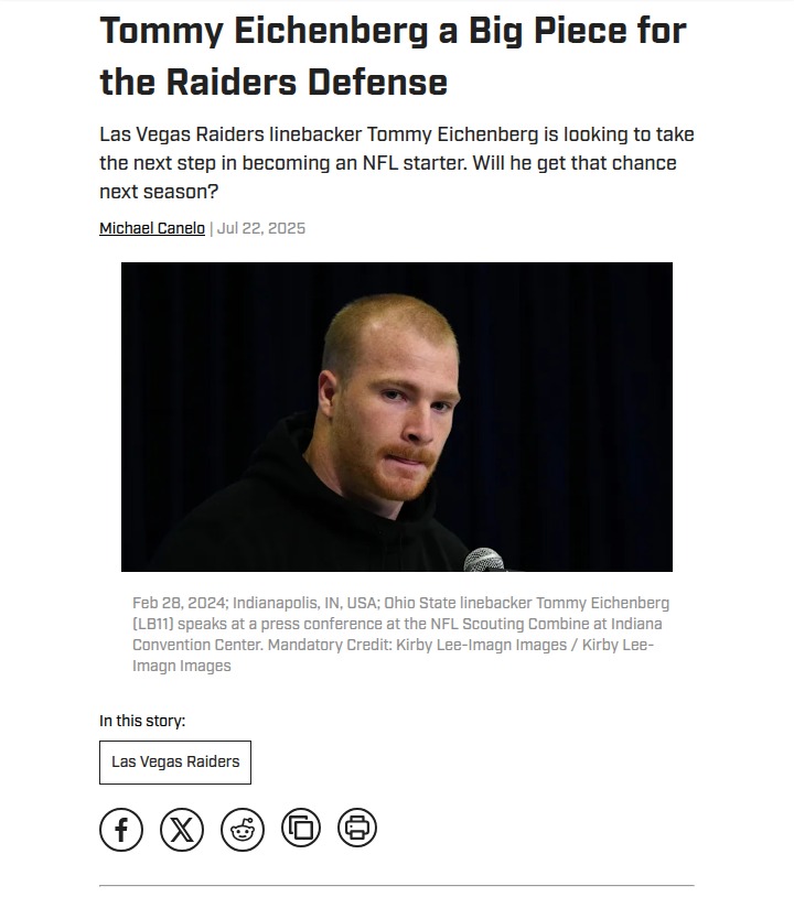 Can Eichenberg Anchor the Silver & Black D?