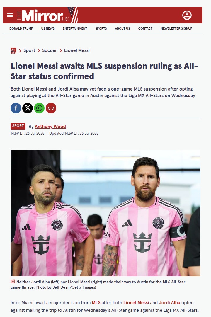 Will Messi Miss Miami’s Revenge Match?