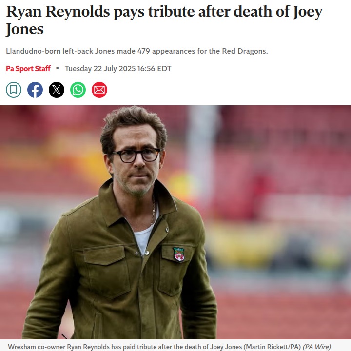Red Dragons Mourn a True Legend