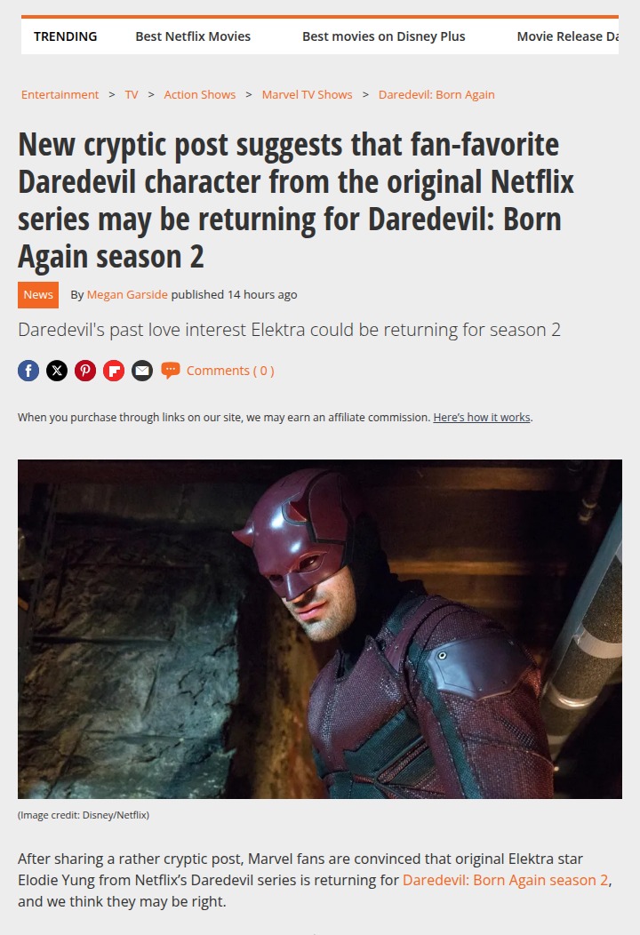 Elektra Comeback Hinted? 👀