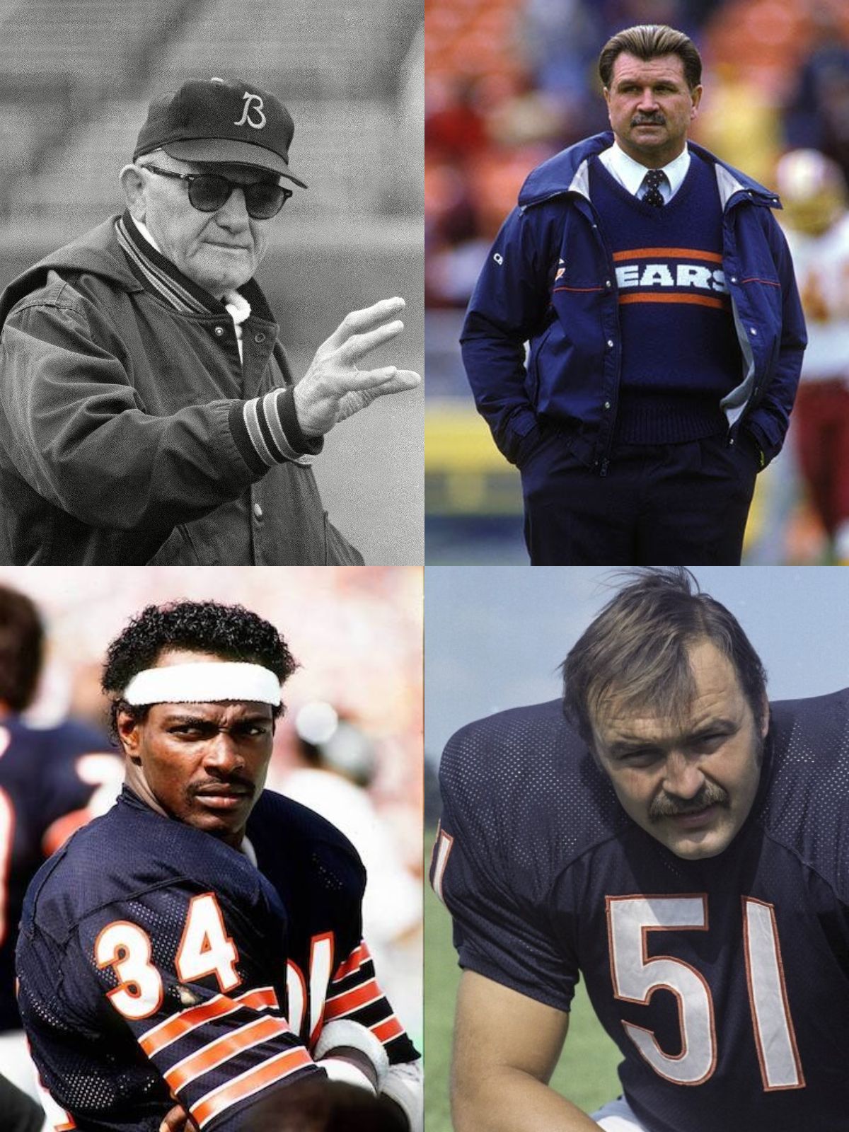 The four legends who define what it means to be Chicago Bears football