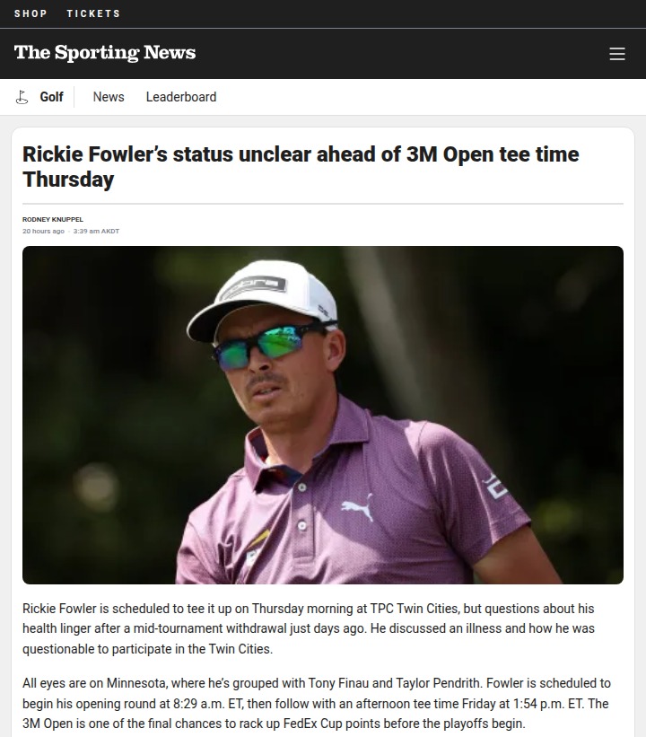 Is Fowler Ready for a 3M Comeback?
