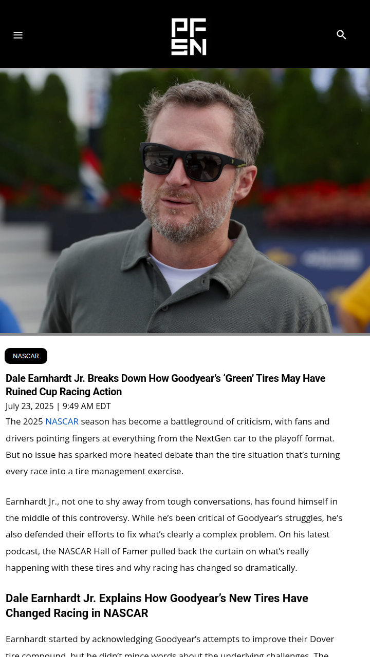 Are Goodyear’s Green Tires Ruining the Show?