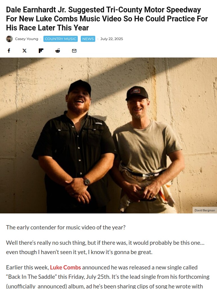 Dale Jr. & Luke Combs Team Up at Tri-County