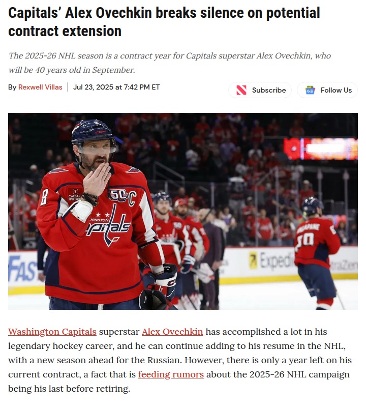 Ovi’s Future: Will The Great 8 Stay or Go?