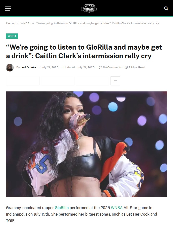 Clark & GloRilla Light Up All-Star Halftime