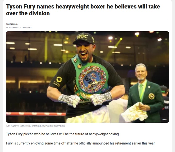 Gypsy King Tips Kabayel as Heavyweight Heir