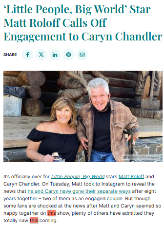 Matt & Caryn Split: LPBW Shock or Nah?