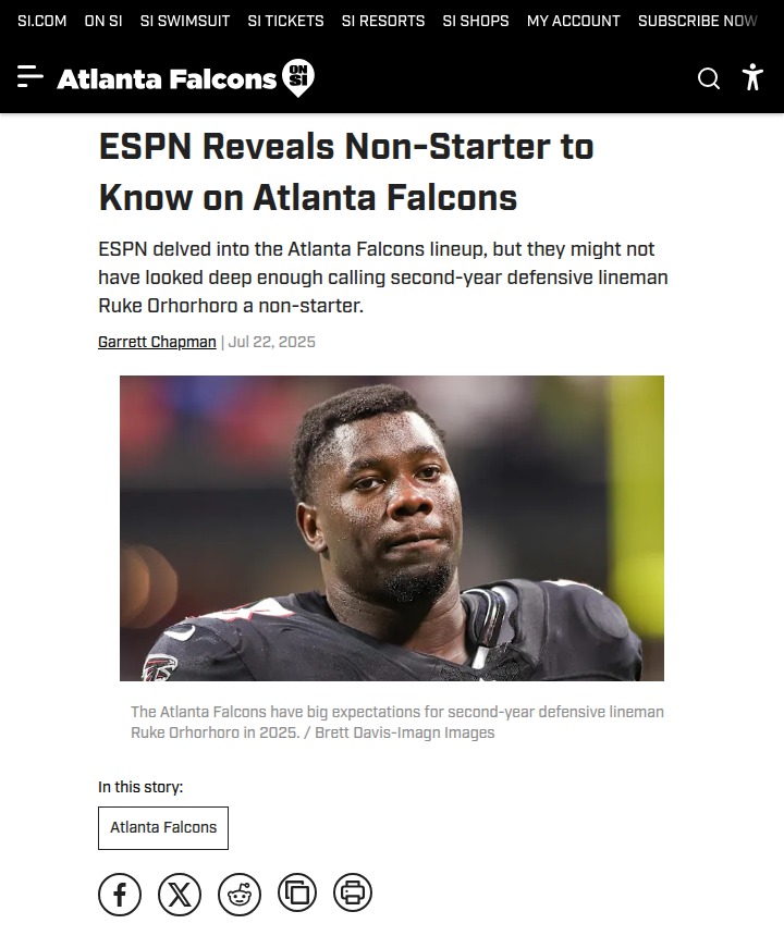 Ruke Orhorhoro: Falcons’ X-Factor in 2024?