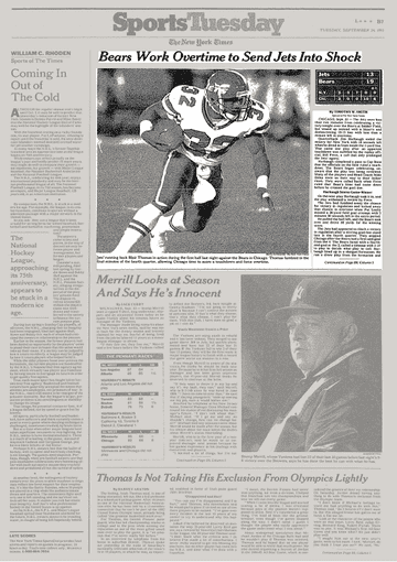 The 1991 Monday Night Football disaster that defined Jets misery