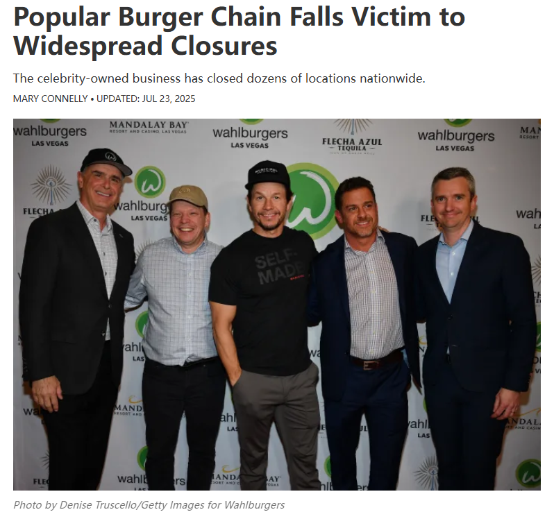 Wahlburgers Shuts Down Most Locations!