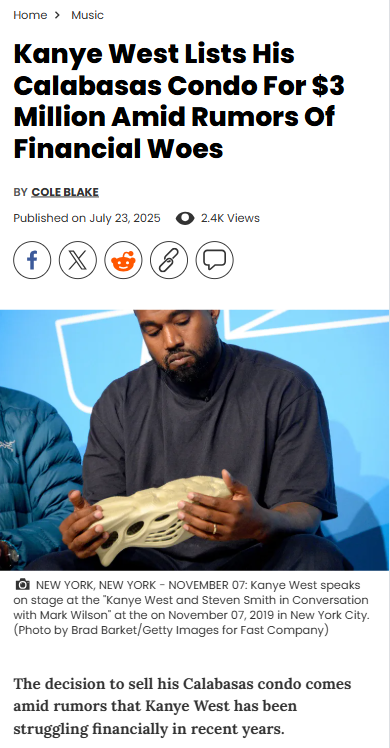 Kanye’s Condo Sale: What’s Really Up?