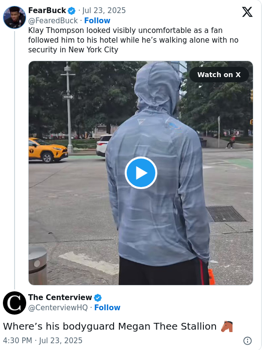 Klay Thompson’s NYC Stalker Moment Sparks Debate