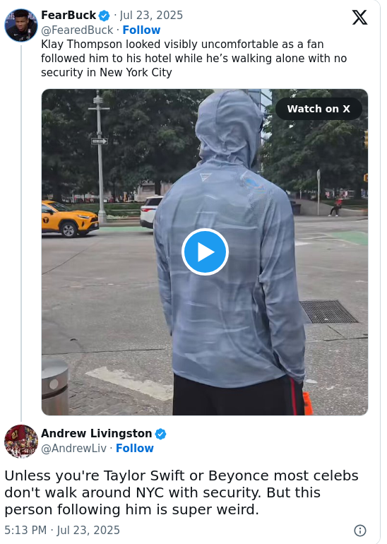 Klay Thompson’s NYC Stalker Moment Sparks Debate