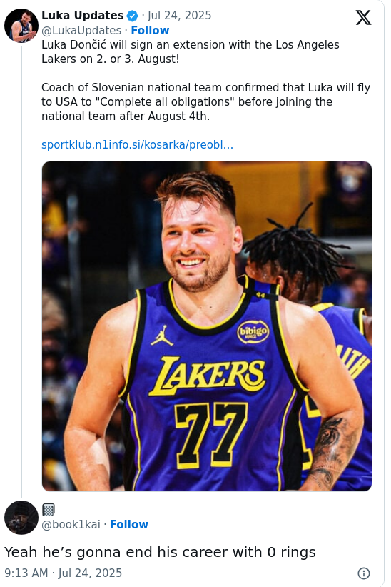Luka’s $220M Extension: Lakers Era Begins?