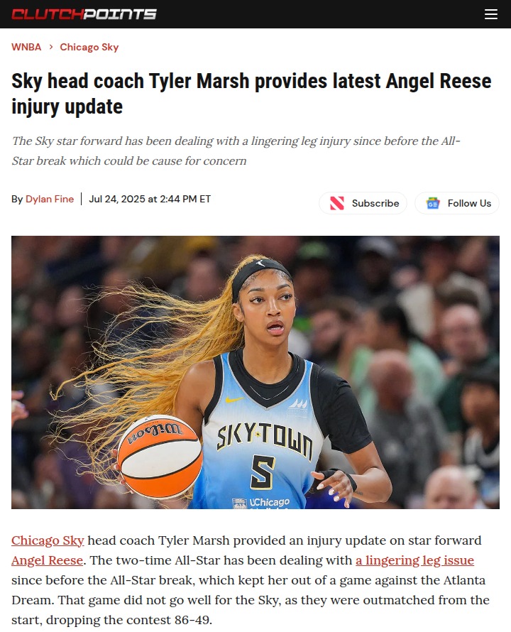 Angel Reese’s health could turn Sky’s season