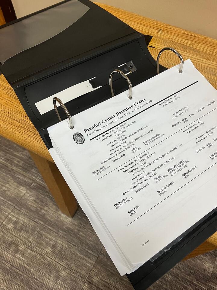 Beaufort County jail log is finally public