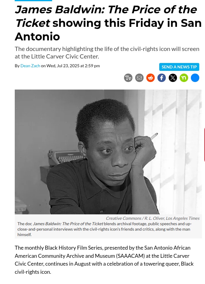 San Antonio celebrates James Baldwin’s legacy