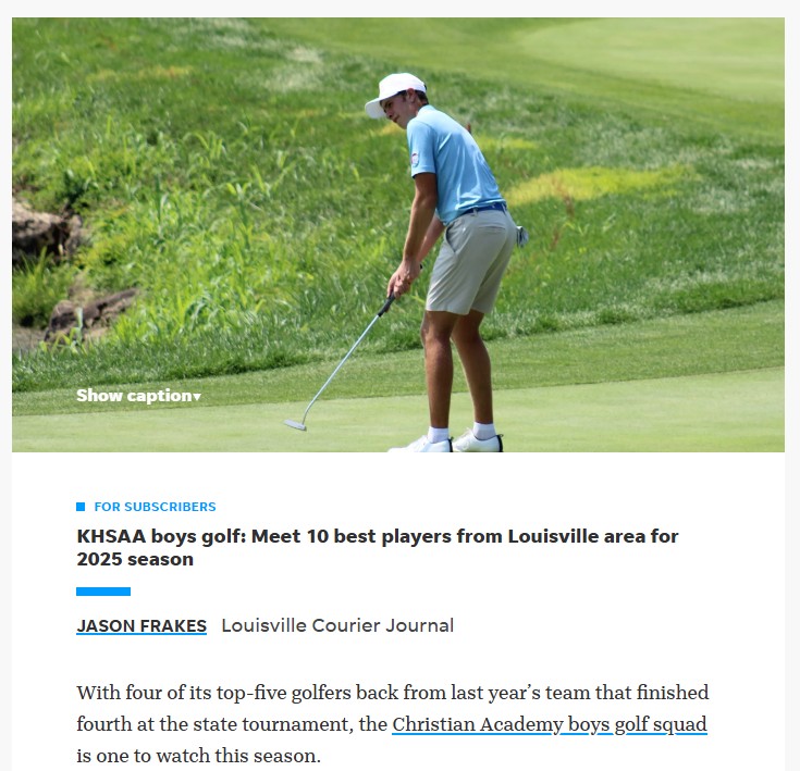 Louisville’s golf stars to watch in 2025