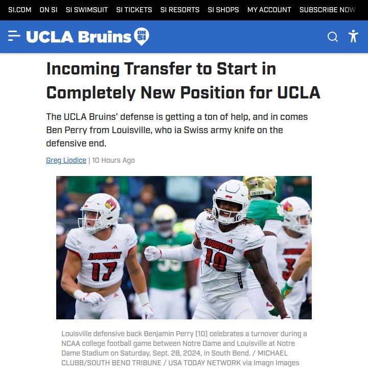 UCLA’s new defensive weapon: Ben Perry’s big switch