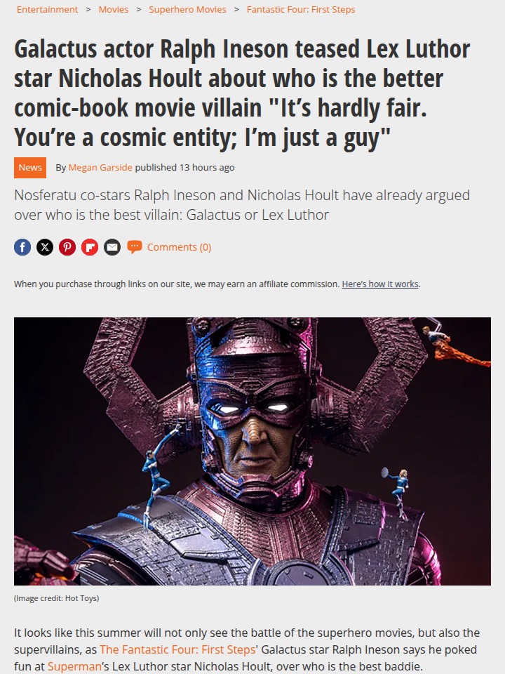 Galactus vs Lex Luthor: Villain Showdown 👀