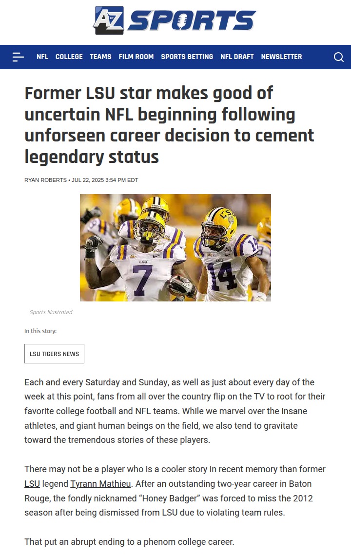 Honey Badger Hangs It Up: End of an Era