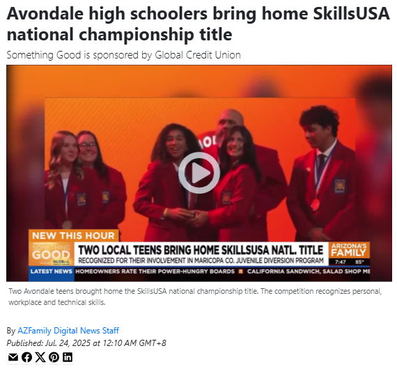 Avondale teens win big at SkillsUSA