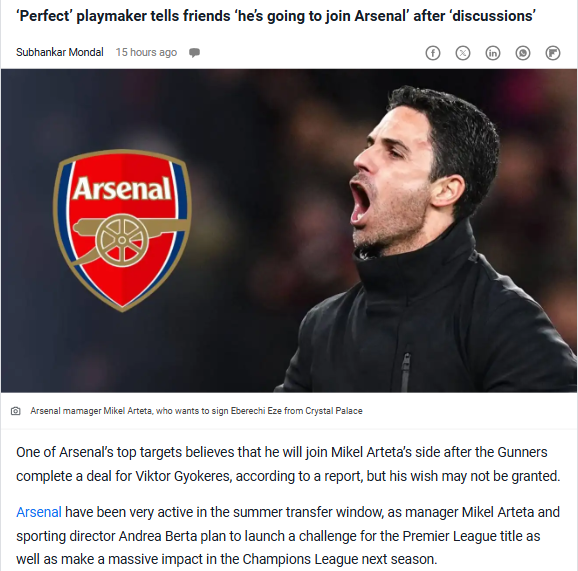 Eze to Arsenal? Chelsea Crash the Party